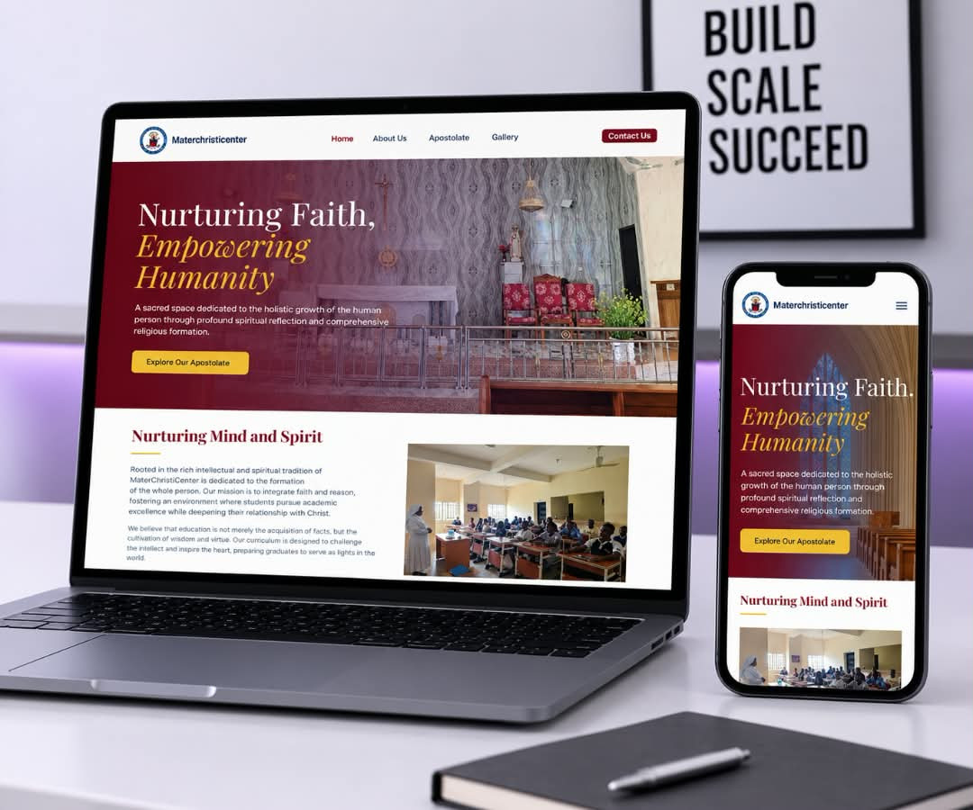 Mater Christi Center Website UI