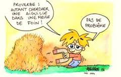 aiguille dans une meule