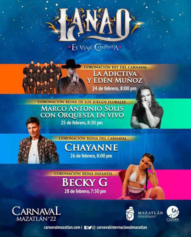 Chayanne y Becky G causan polémica en falso cartel del Carnaval de Mazatlán