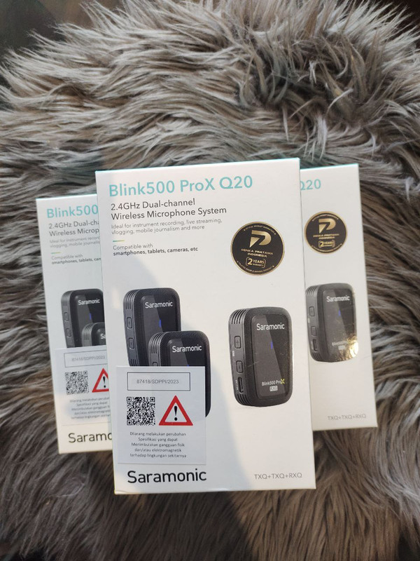 jual mic wireless Saramonic Blink 500 Pro X Q20 harga spesifikasi