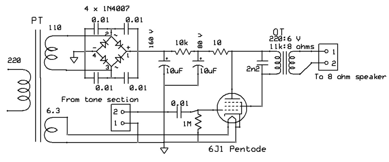 Power amp schematic