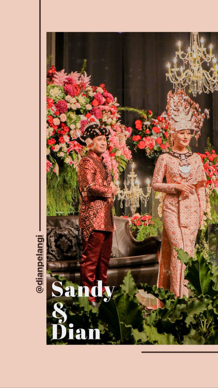 Resepsi pernikahan Dian dan Sandy