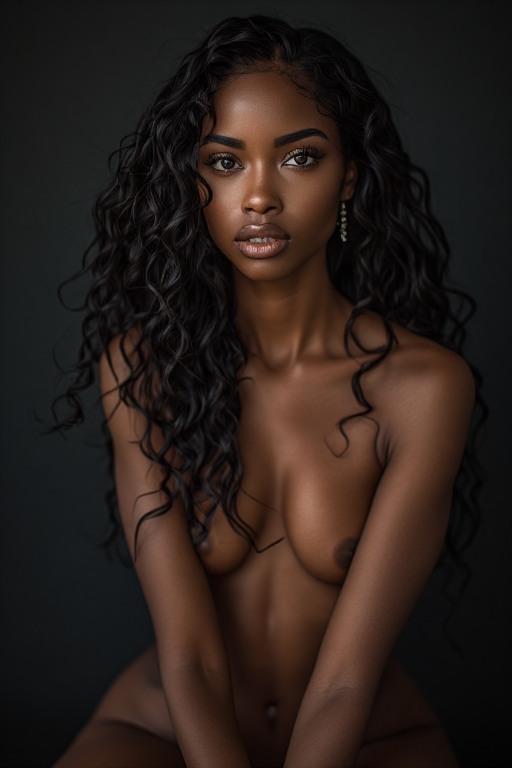Naked-ebony-Queen-soft-focus-d-(4)