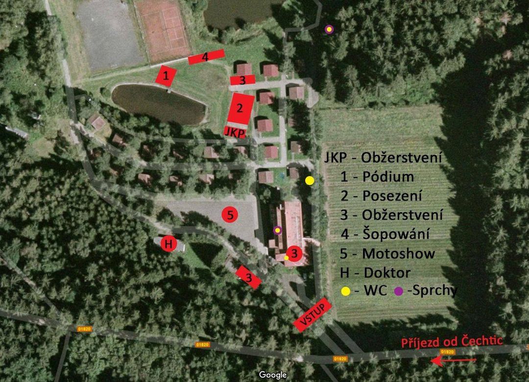 mapka jizbice u cechtic