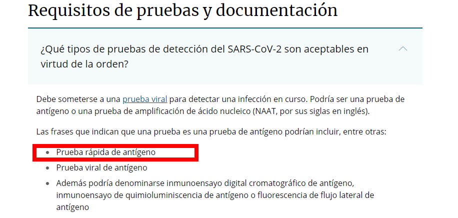 Coronavirus en USA: Nuevos requisitos, test, trámites - Forum USA and Canada