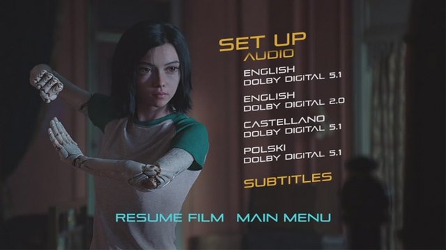 2 Audio - Alita: Ángel de Combate [Pal] [DVD9Full] [Cast/Ing/Pol] [Sub:Varios] [2019] [C.Ficción]