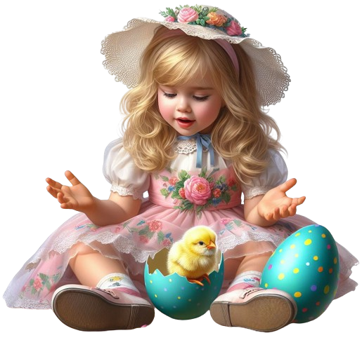 EasterGirl&Chick2AImadeByLoriM3-24