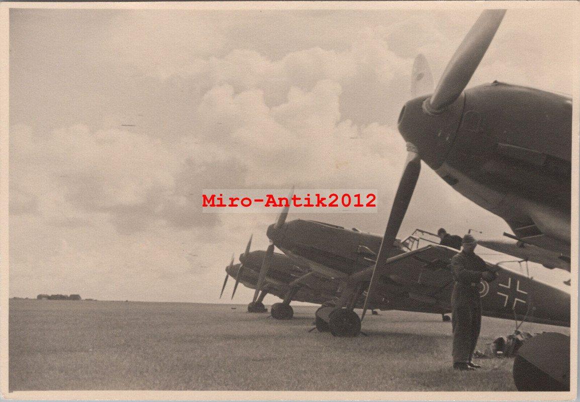Foto Nachl., H.Sannemann II.-JG3 -Udet- Messerschmitt Bf 109, Sylt, 01 (N)50989