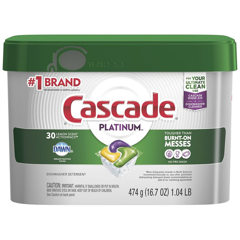 Score a 30-Count Tub of Cascade Platinum Dishwasher Pacs for Only .70 at Walgreens Score a 30-Count Tub of Cascade Platinum Dishwasher Pacs for Only .70 at Walgreens