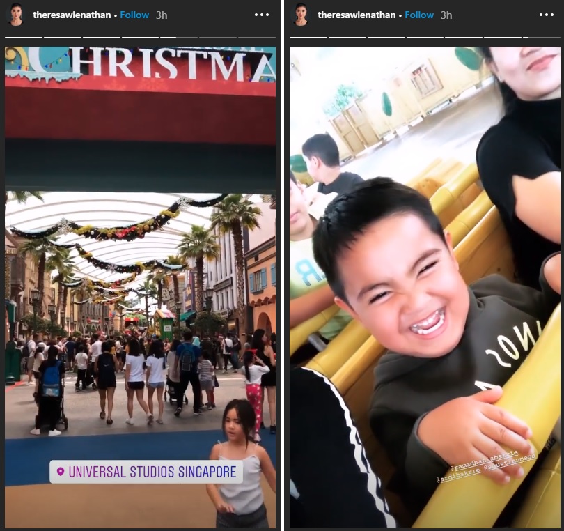 Keluarga Nia Ramadhani liburan ke Singapura