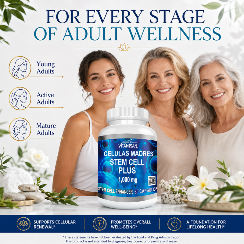 Vitamisan Stem Cell Plus Adult Wellness Men Women 60 Capsules Lifestyle