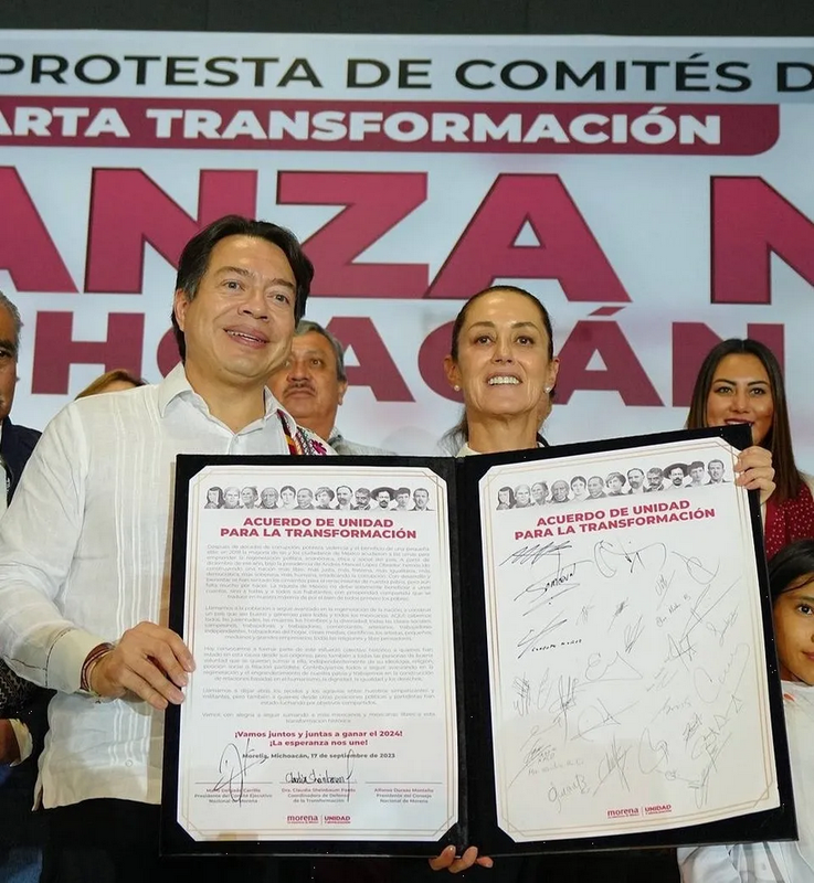 Mario Delgado llama a la sociedad civil a firmar acuerdo “Unidos por la Transformación”