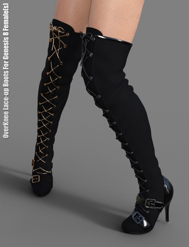overknee lace up boots for genesis 8 female s main image 00