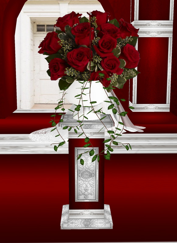 Wedding-Rose-Pedestal
