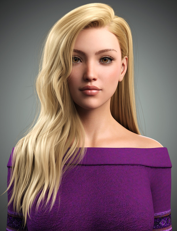 Monica Hair For Genesis 8 Female(s)