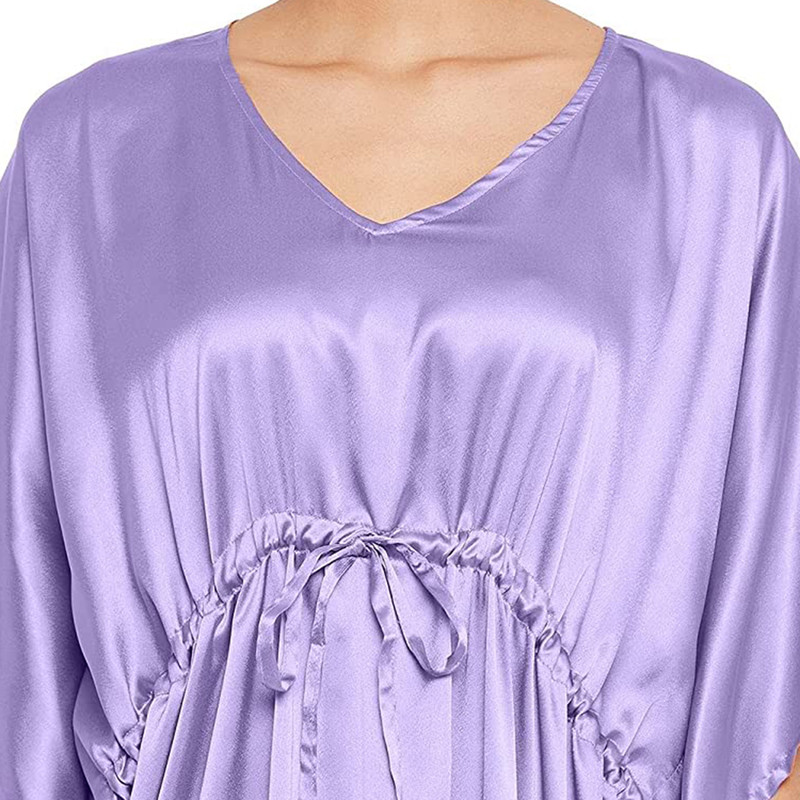 Women Satin Silk Nightdress Lingerie Sleepwear Nightgown Maxi Robe Loungewear - Picture 56 of 125