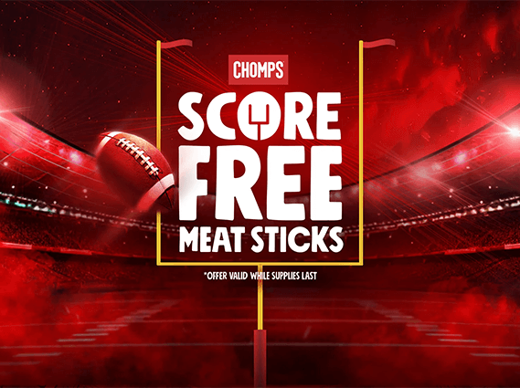 Win a Free 10-Pack of Chomps Meat Sticks: Big Game Special! Win a Free 10-Pack of Chomps Meat Sticks: Big Game Special!
