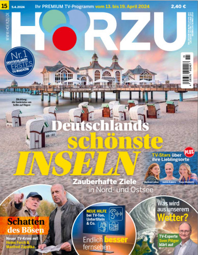 Cover: H&ouml;rzu Fernsehzeitschrift No 15 vom 05  April 2024