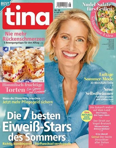 Cover: Tina Frauenzeitschrift No 28 vom 06  Juli 2022