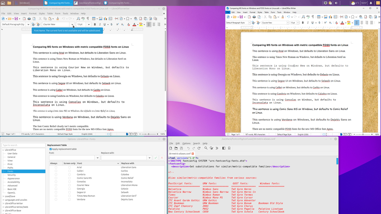 Metric compatible fonts on Linux 251019-2