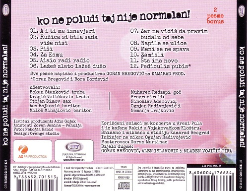 2Bijelo Dugme-Ko Ne Poludi Taj Nije Normalan-back