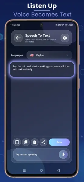 speech to text app for Android 