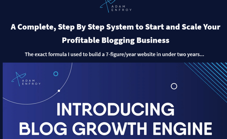 Adam Enfroy - Blog Growth Engine Mastermind