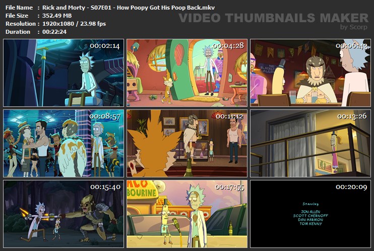 Rick and Morty - S07E01 - How Poopy Got His Poop Back.mkv