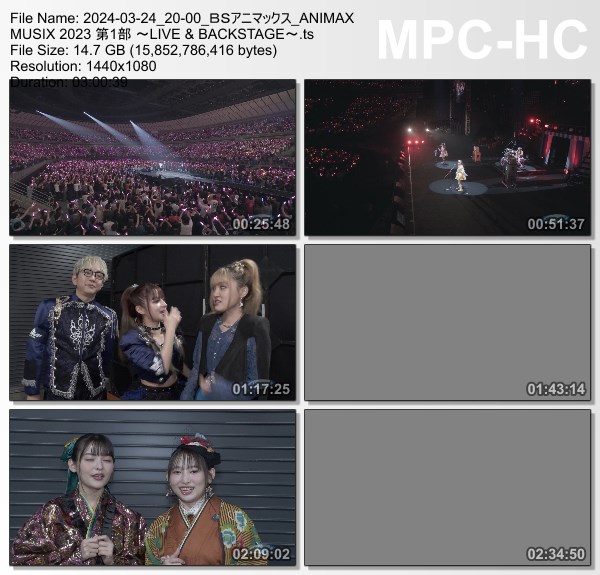 [TV-Variety] ANIMAX MUSIX 2023 第1部 ～LIVE & BACKSTAGE～ (BS Animax 2024.03.24)