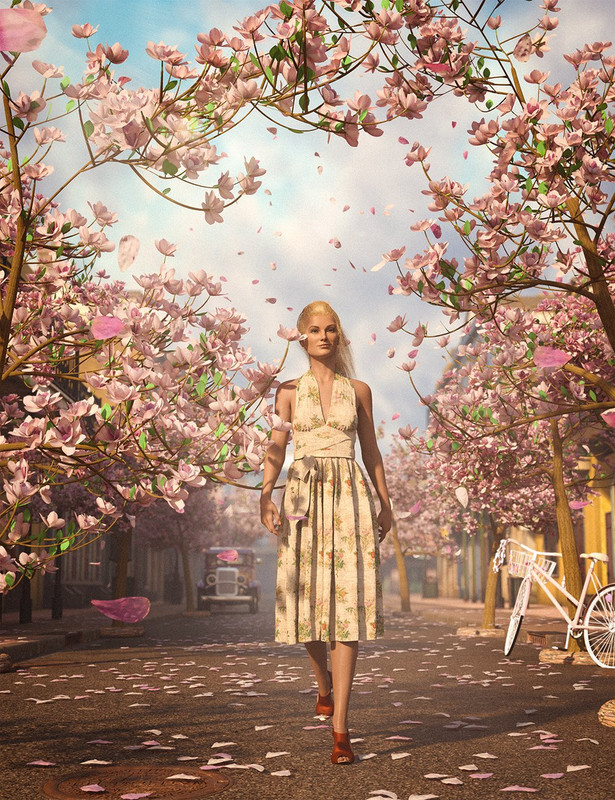 Blowing In The Wind Petals And Leaves 2024 Free Daz 3D Models