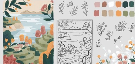 Freelance Illustrator's Process in Procreate Freelance Illustrator's Process in Procreate
