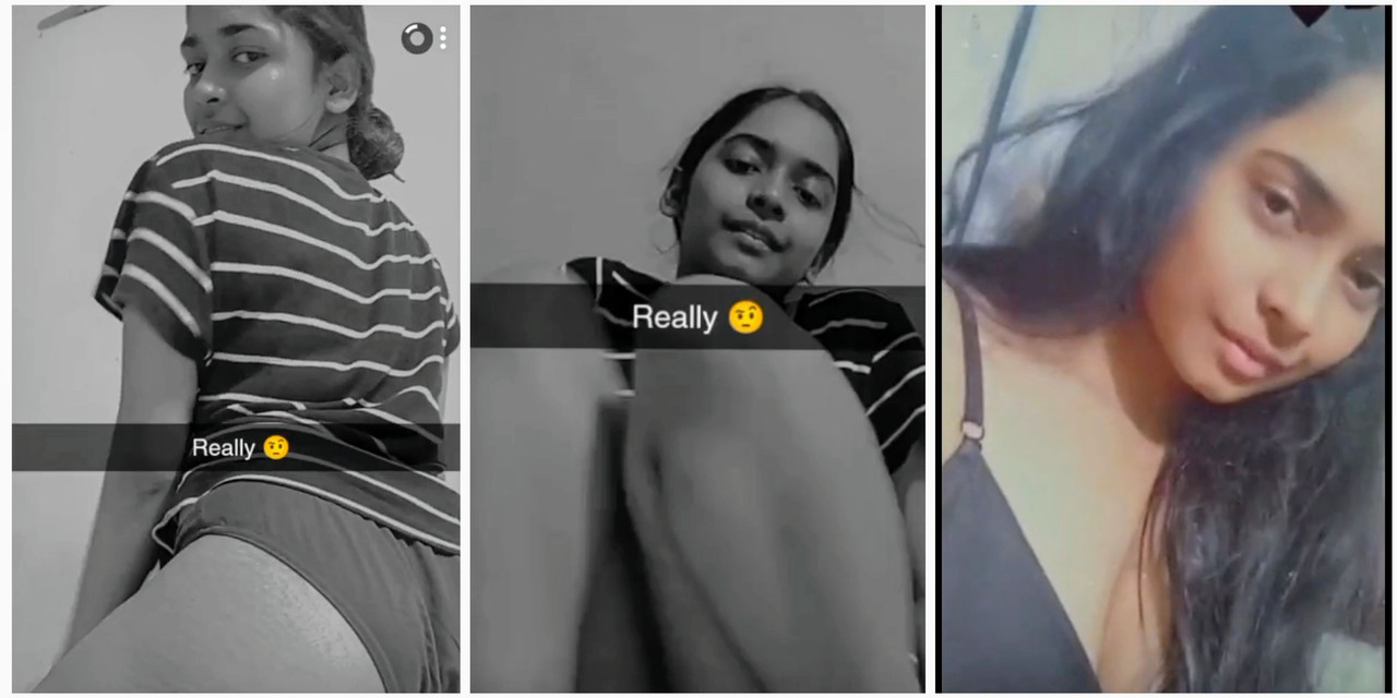 Horney desi girl showing her ass snapchat leaked video