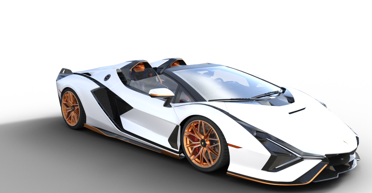 Lamborghini Sian Roadster for Daz3D