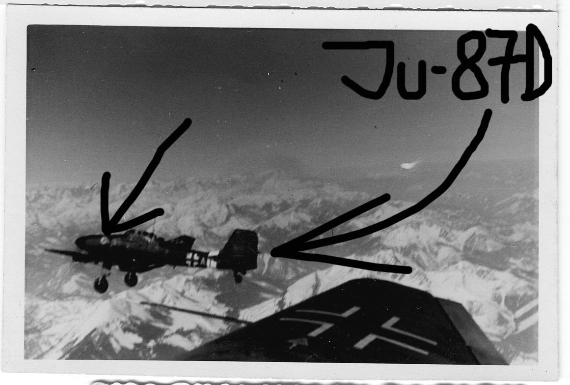 Orig. Foto, Luftwaffe Flugzeug, Junkers Ju-87D W