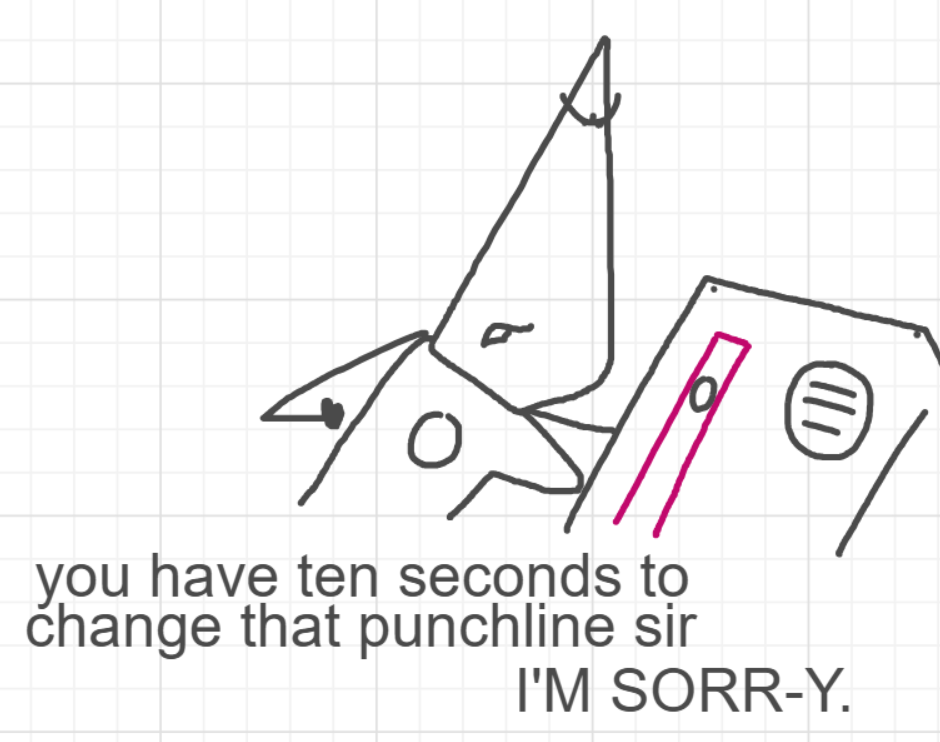 A panel from The Prime Number Few, episode eight of the Board Boards object show by Furretwalk/WalkingFurret.