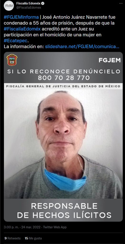 En Edomex, hombre asesina a mujer que se negó a darle dinero para alcohol