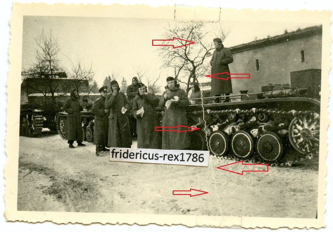 S43 Foto Panzer PzKpfw TrÜbPl Fahrschulpanzer Ausbildung mit WH 2 Pz. Abt. DR