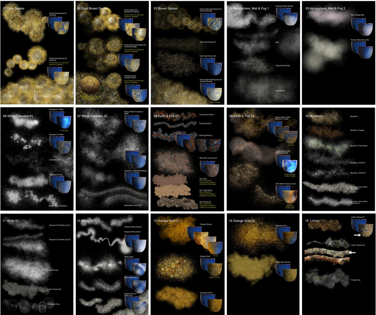 Del N Texture Brushes