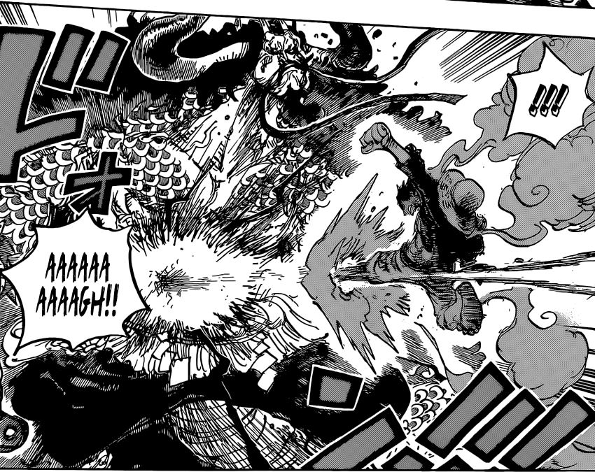 One Piece Chapter 1037 – Luffy VS Kaido: Drunken Dragon