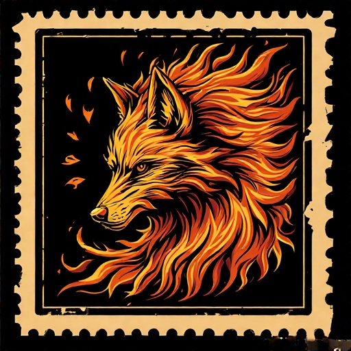Postal-stamp-style-art-of-a-fl-22