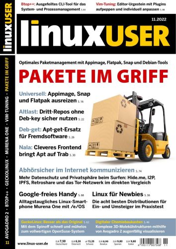 Cover: Linux User Magazin No 11 November 2022