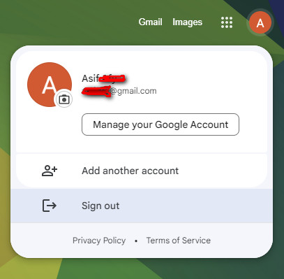 remove your Google account from Chrome
