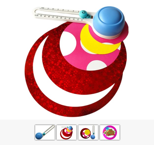 cortador de circulos giratorio para papel y diseño