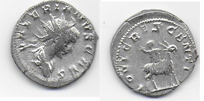 Antoniniano de Valeriano II. IOVI CRESCENTI. Colonia Valeriano-II-1