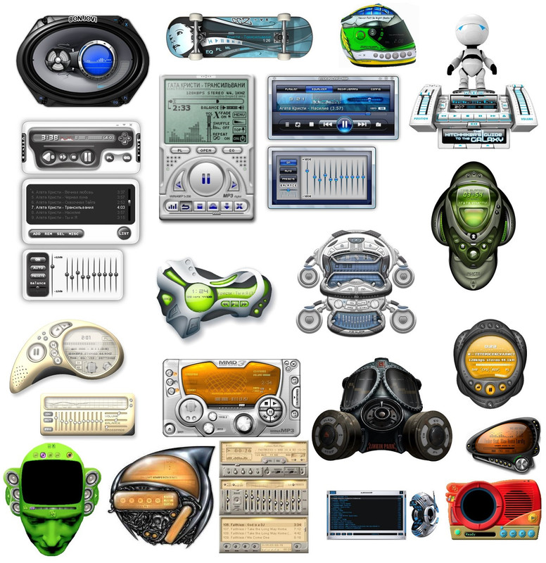 windows media player skins