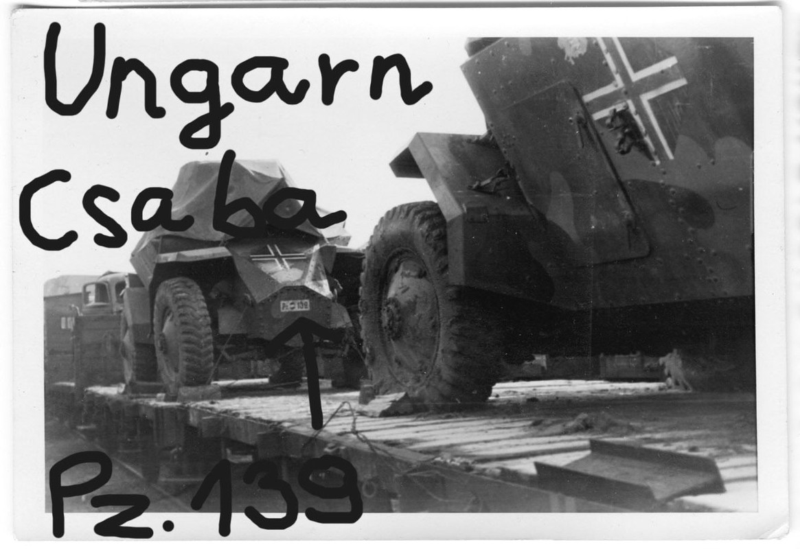 ungarische Panzerspähwagen Csaba Pz-189 Panzer. 