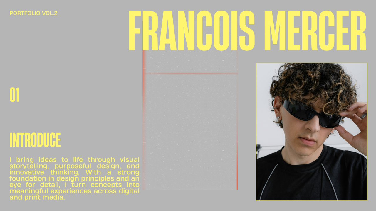 Yellow and Grey Creative Portfolio Presentation