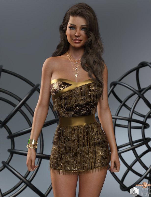 VERSUS – D-Force Fringed Dress for G8F and G8.1F