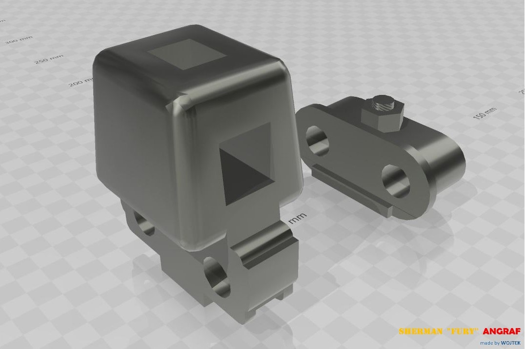 M4A3E8 SHERMAN  FURY 190 3D