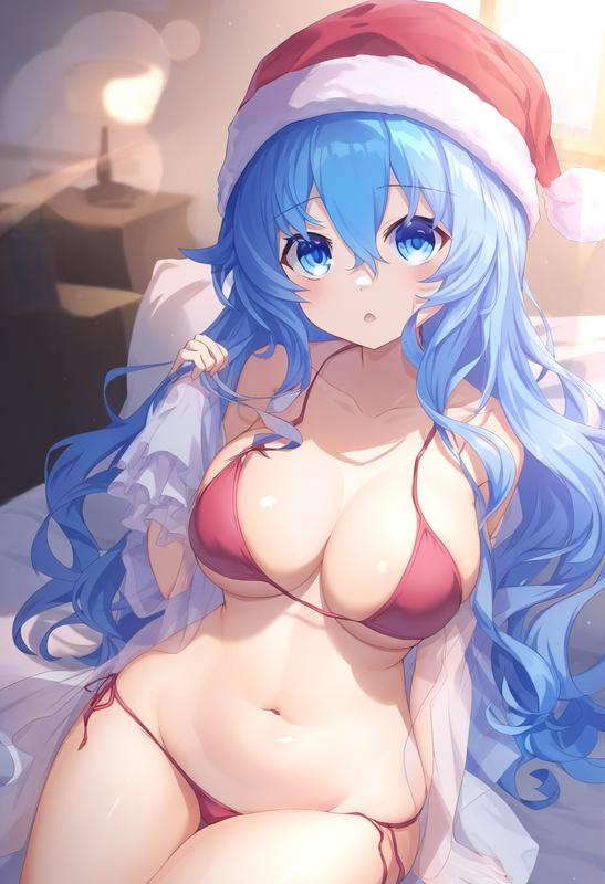 1girl, yoshino (date a live), aged down, blue eyes, blue hair, large breasts, sa s-2456454153